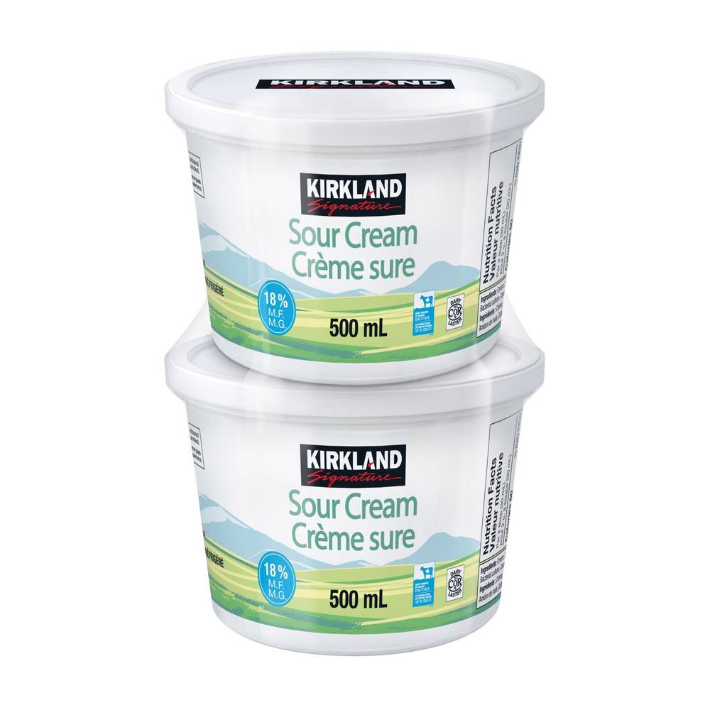 Ks 18% Mf Sour Cream 2 X 500 Ml