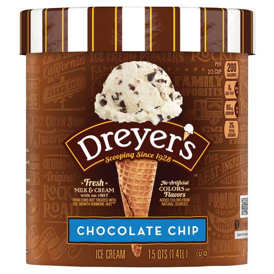 Dreyer's Chocolate Chip Milk Ice Cream