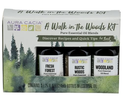 Aura Cacia A Walk In The Woods Essential Oil Kit 3 Pack
