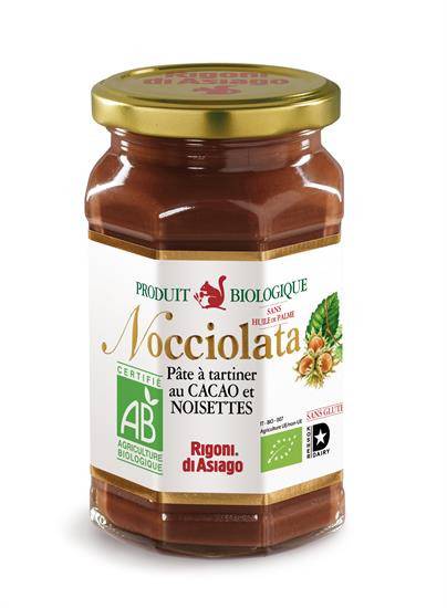 Pâte à tartiner cacao noisettes Nocciolata Bio RIGONI DI ASIAGO - le pot de 270 g