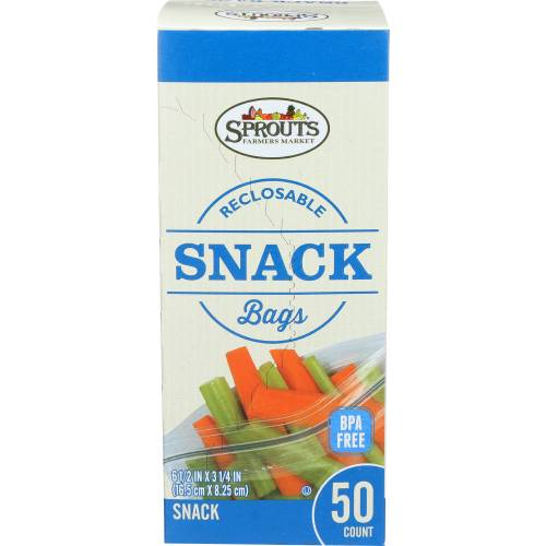 Sprouts 50 count Reclosable Snack Bags