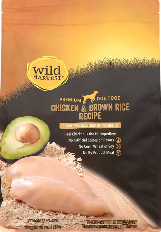 Wild Harvest Chicken & Brown Rice Recipe Dog Food (64 oz)