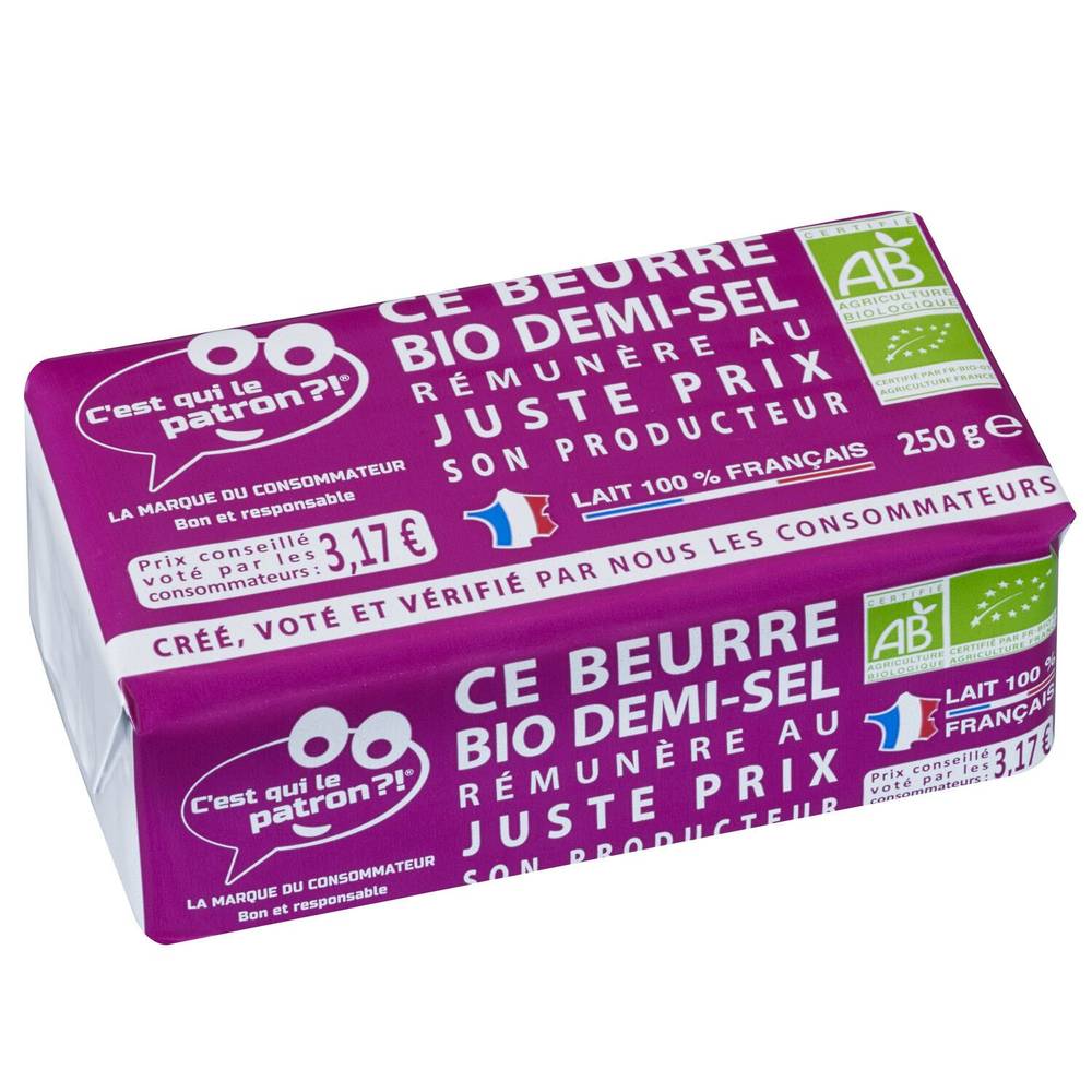 C'est qui le Patron ?! - Beurre demi sel bio (250g)