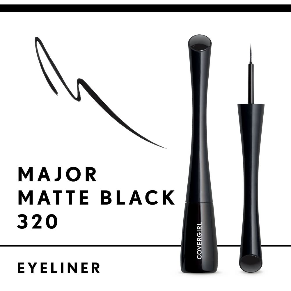 CoverGirl Major Matte Black 320 Liquid Liner (2.5 ml)