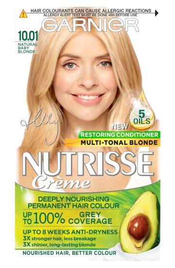 Garnier Nutrisse 10.01 Natural Baby Blonde Permanent Hair Dye - Holly Willoughby Shade