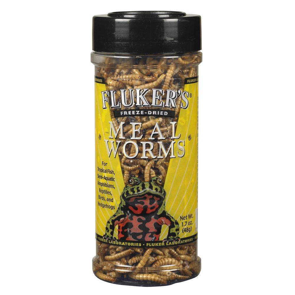 Fluker's Freeze Dried Meal Worms Reptile Food (48 g)