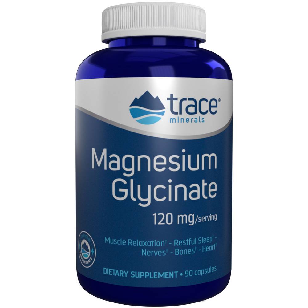 Trace Minerals Magnesium Glycinate 120 mg Capsules (90 ct)