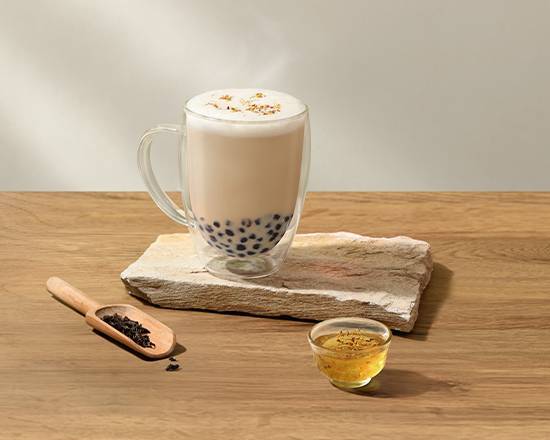 熱金桂觀音珍珠拿鐵 Hot Osmanthus Guanyin Latte with Tapioca