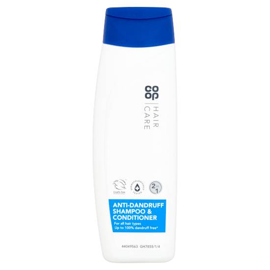 Co-Op Hair Care 2 in 1 Anti Dandruff Shampoo & Conditioner 300ml