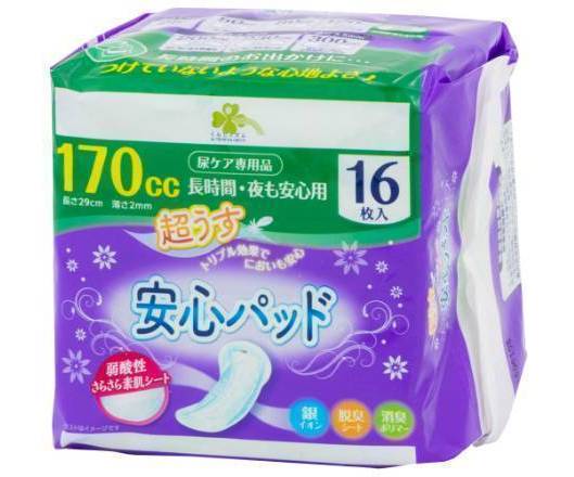 くらしリズム安心パッド１７０ｃｃ１６枚:4571292678667
