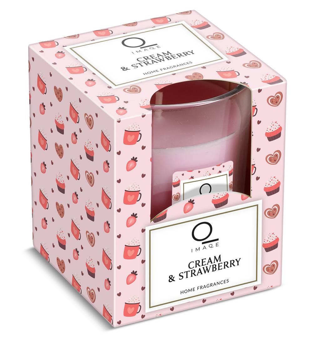 Vela Perfumada Nata Y Fresa Imaqe De Dia Caja 1 Unidad