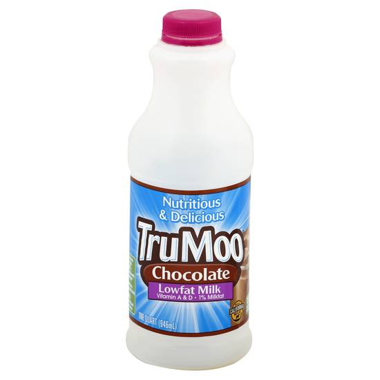 TruMoo Chocolate 1% Lowfat Milk Quart 