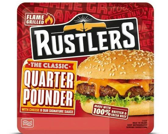 Rustlers Quarter Pounder Burger