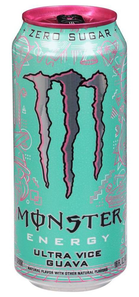 Monster Energy Zero Sugar Ultra Vice Guava Energy Drink (16 fl oz)