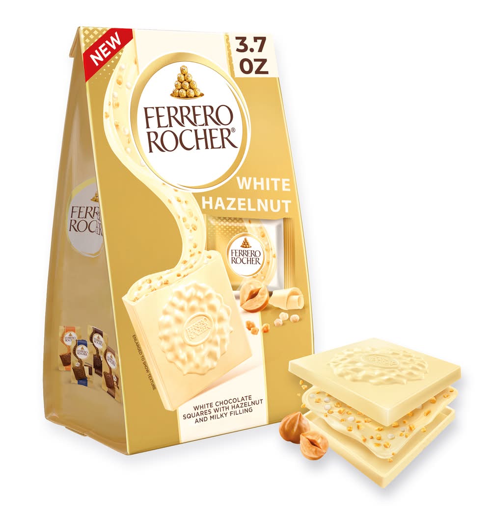 Ferrero Rocher Squares White Hazelnut Chocolate Bar (3.7 oz)
