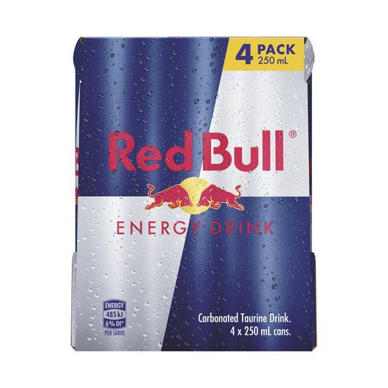 Red Bull Energy Drink 4X250mL 4 pack