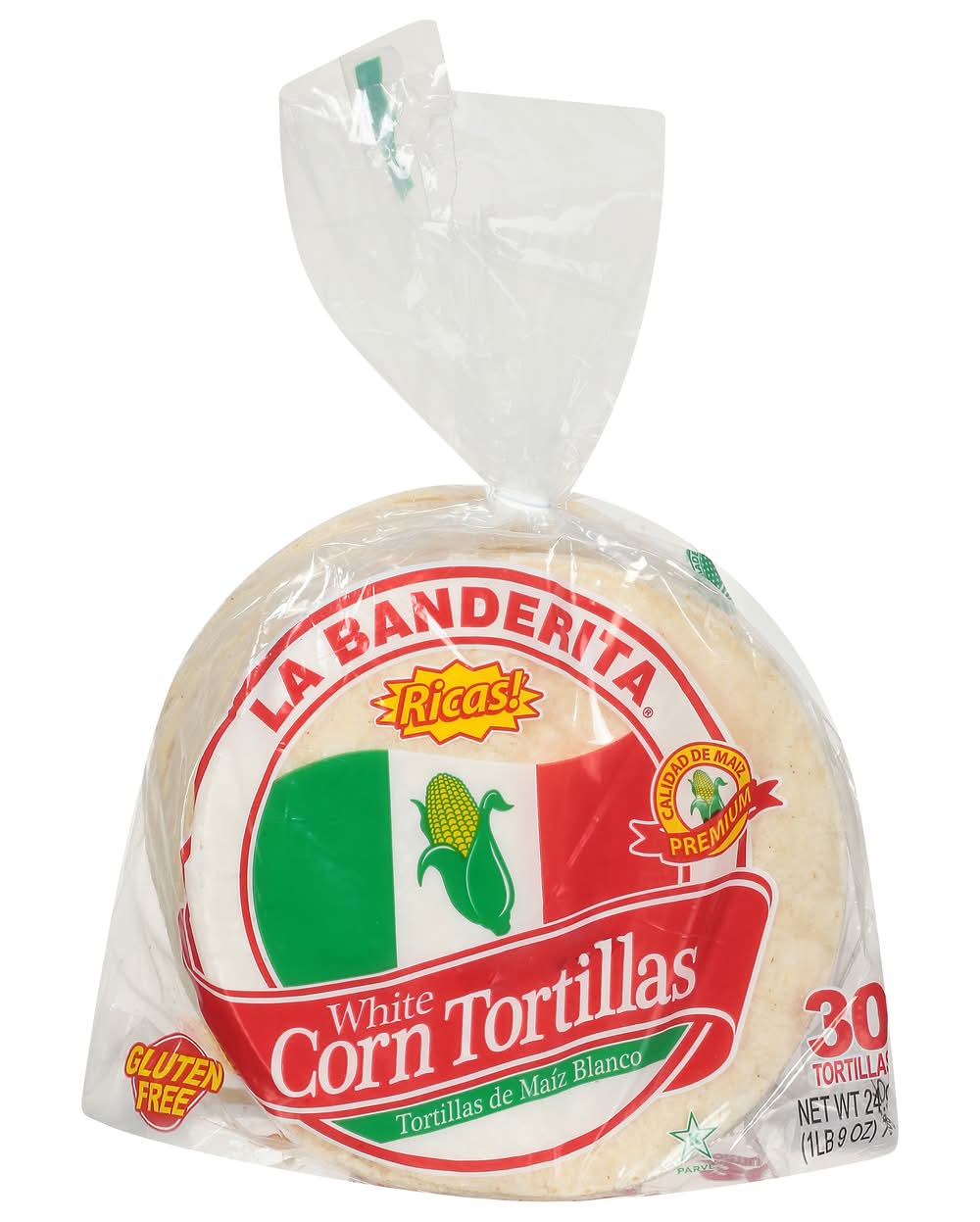 La Banderita White Corn Tortillas (24.9 oz, 30 ct)
