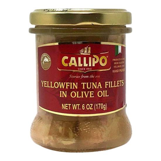 Delallo Solid Light Yellowfin Tuna Packed in Olive Oil