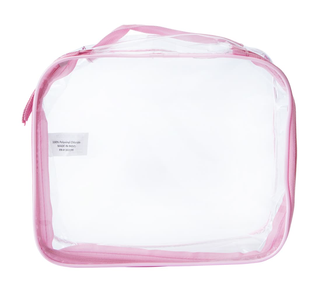 Clear Lunch Bag Pink
