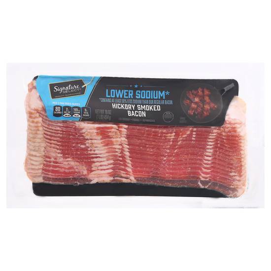 Signature Farms Bacon Sliced Lower Sodium Classic Cut