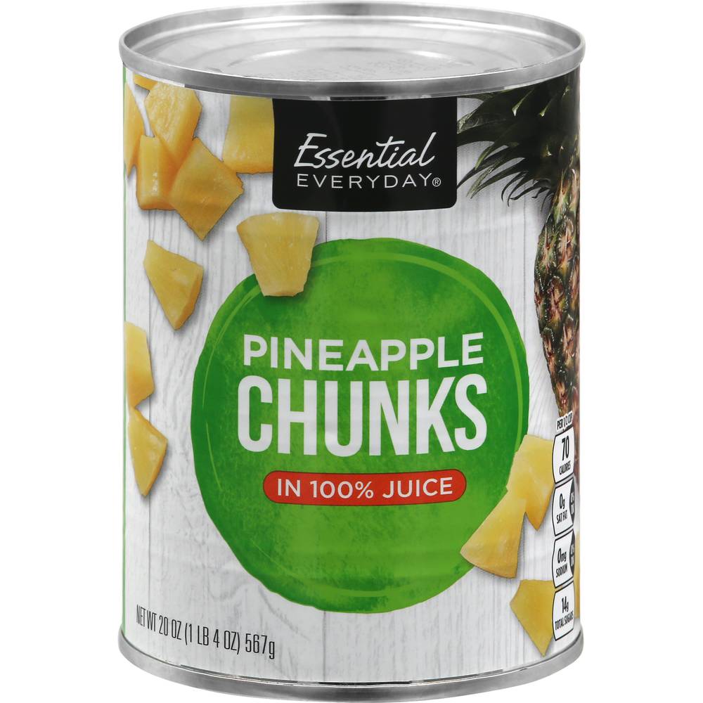 Essential Everyday Pineapple Chunks in Juice (1.25 lbs)