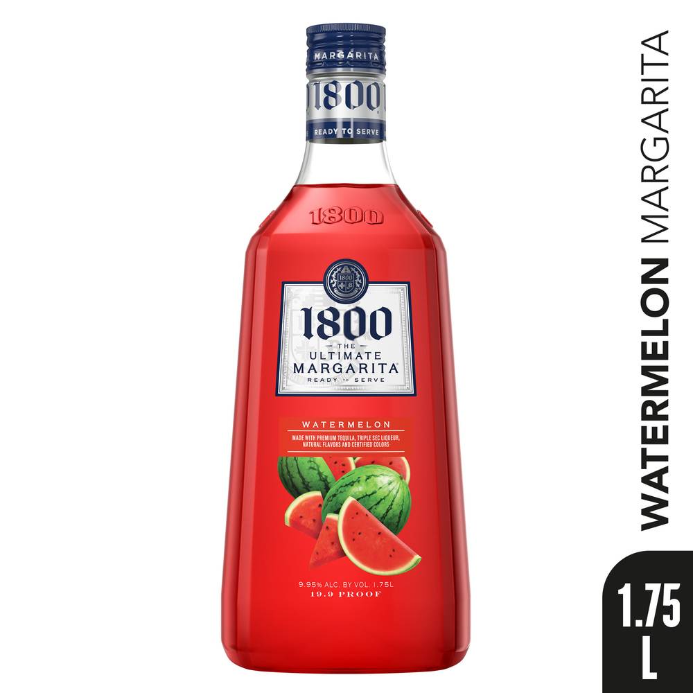 1800 Silver Watermelon Margarita Drink (1.75 L)