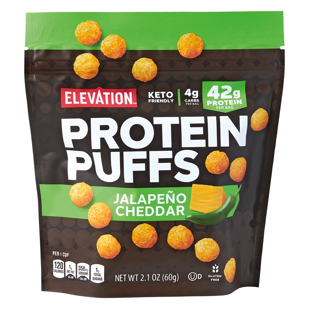 Elevation Keto Friendly Protein Puffs, Jalapeno Cheddar (2.1 oz)