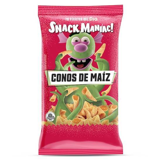 conos de maíz sabor queso y bacon Snack Maniac bolsa 100 g