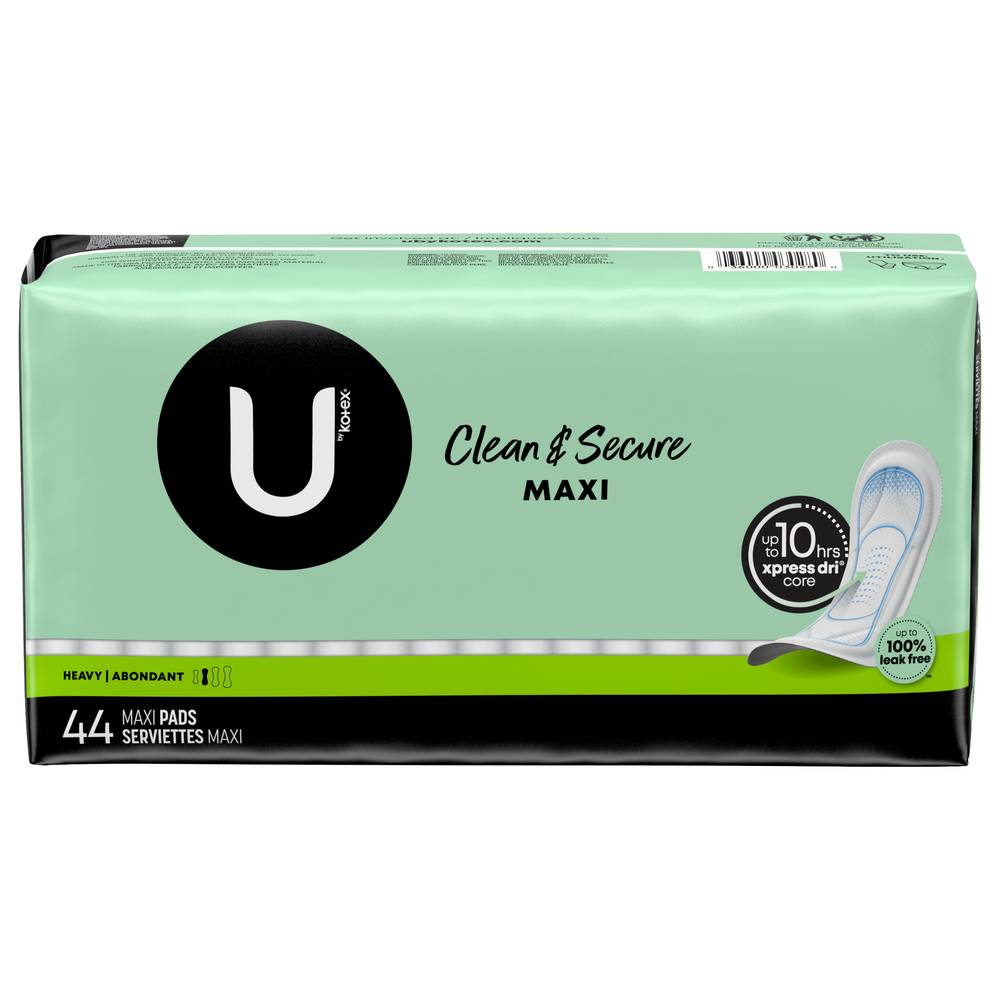 U by Kotex U Security Maxi Long Heavy Flow Pads (1.3 oz)