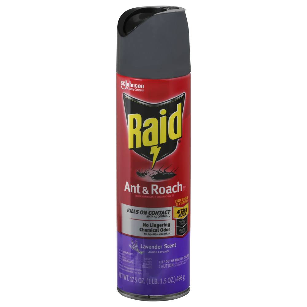 Raid Ant & Roach Killer Spray, Lavender (17.5 oz)