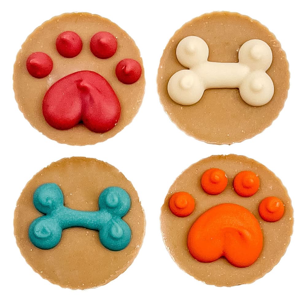 Bosco and Roxy's Paws Up & Bones Peanut Butter Cups Dog Treats, 1 ea