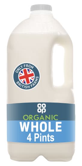 Co-op Organic Whole Milk (2.27L)