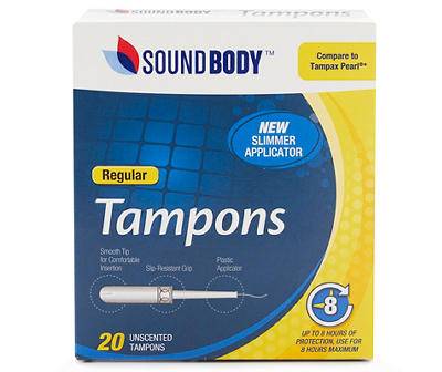 Sound Body Regular Unscented Tampons