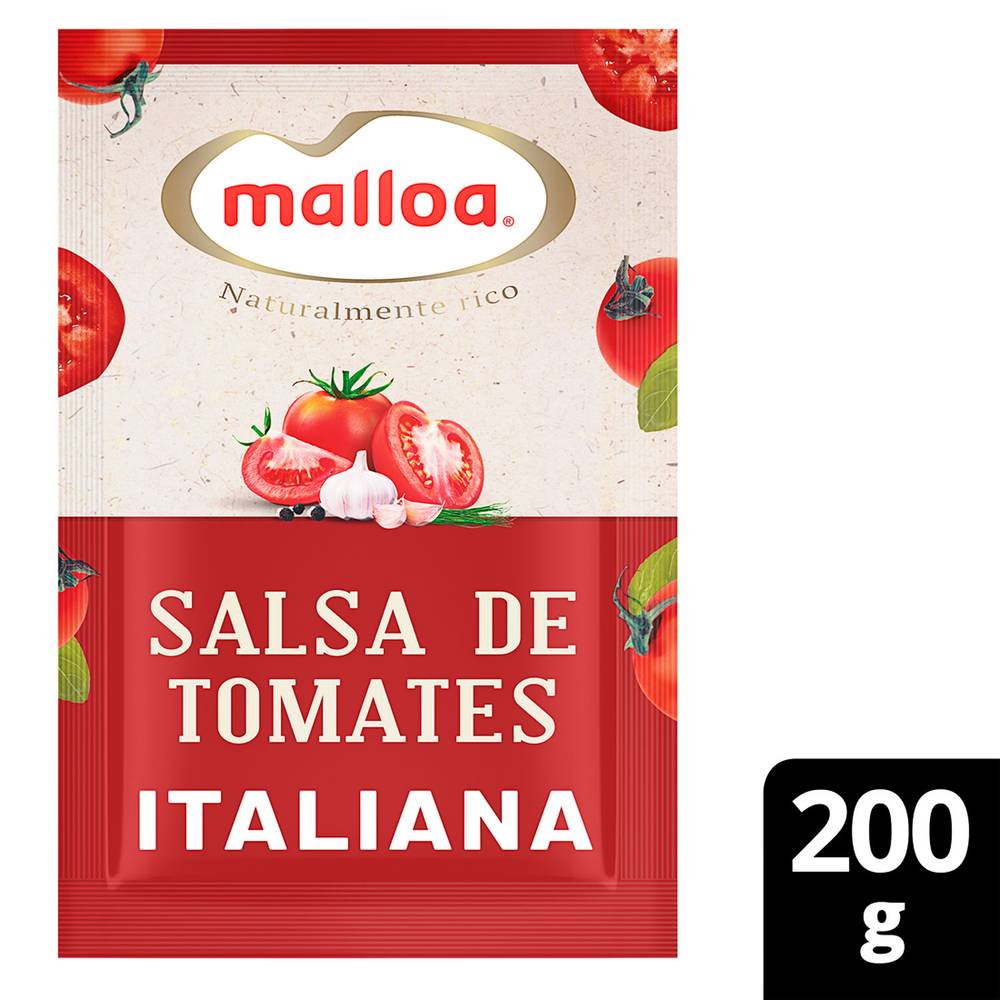 Malloa · Salsa de tomate italiana (200 g)