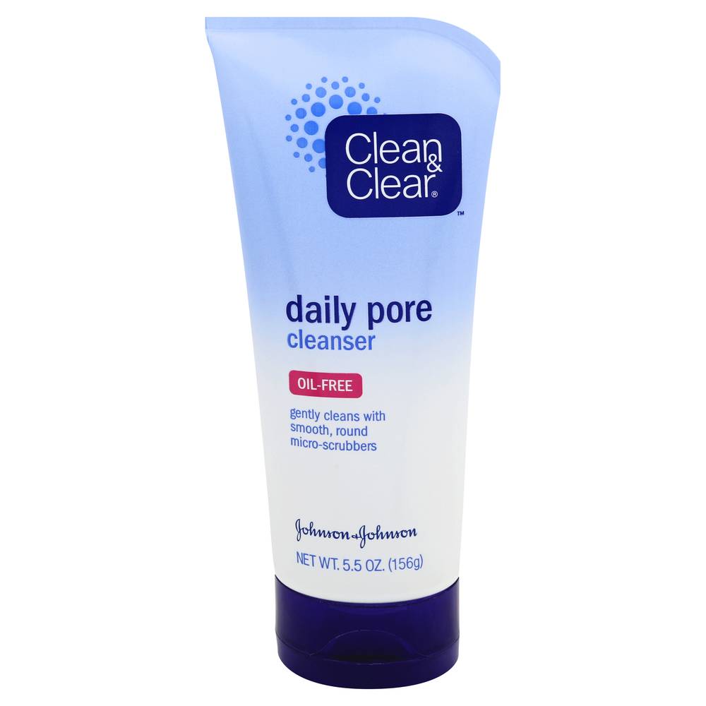 Clean & Clear Daily Pore Face Cleanser For Acne-Prone Skin