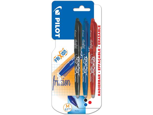 Pilot - Blister frixion ball moyen, 3 pcs