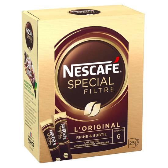 Spécial filtre original café soluble sticks Nescafé 50 g