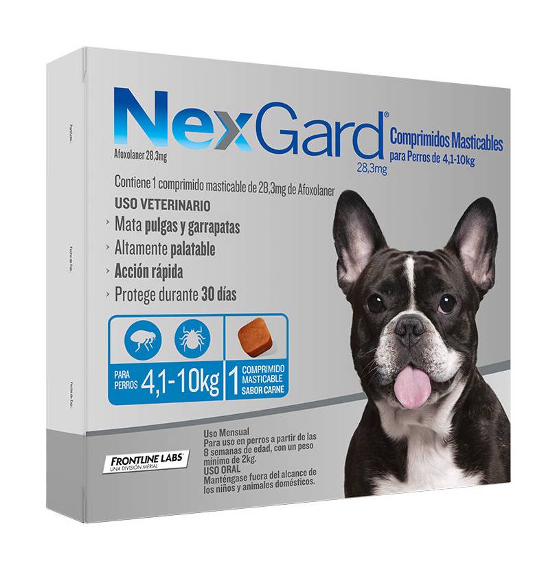 Nexgard Antiparasitario Masticable 28,3g 4 kg a 10kg
