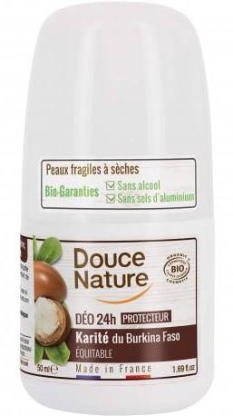 Déodorant Roll on Karité peaux fragiles - 50ml - DOUCE NATURE - BIO