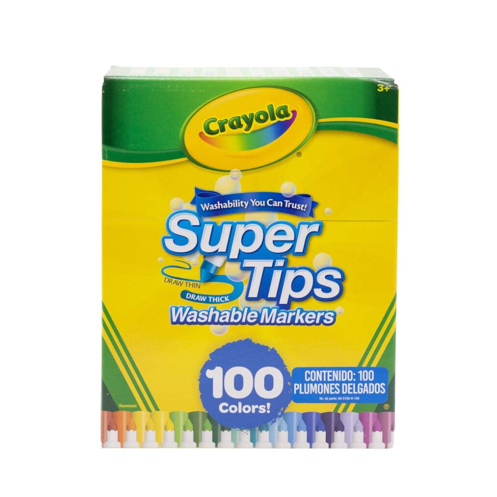 Crayola plumones lavables (100 piezas)