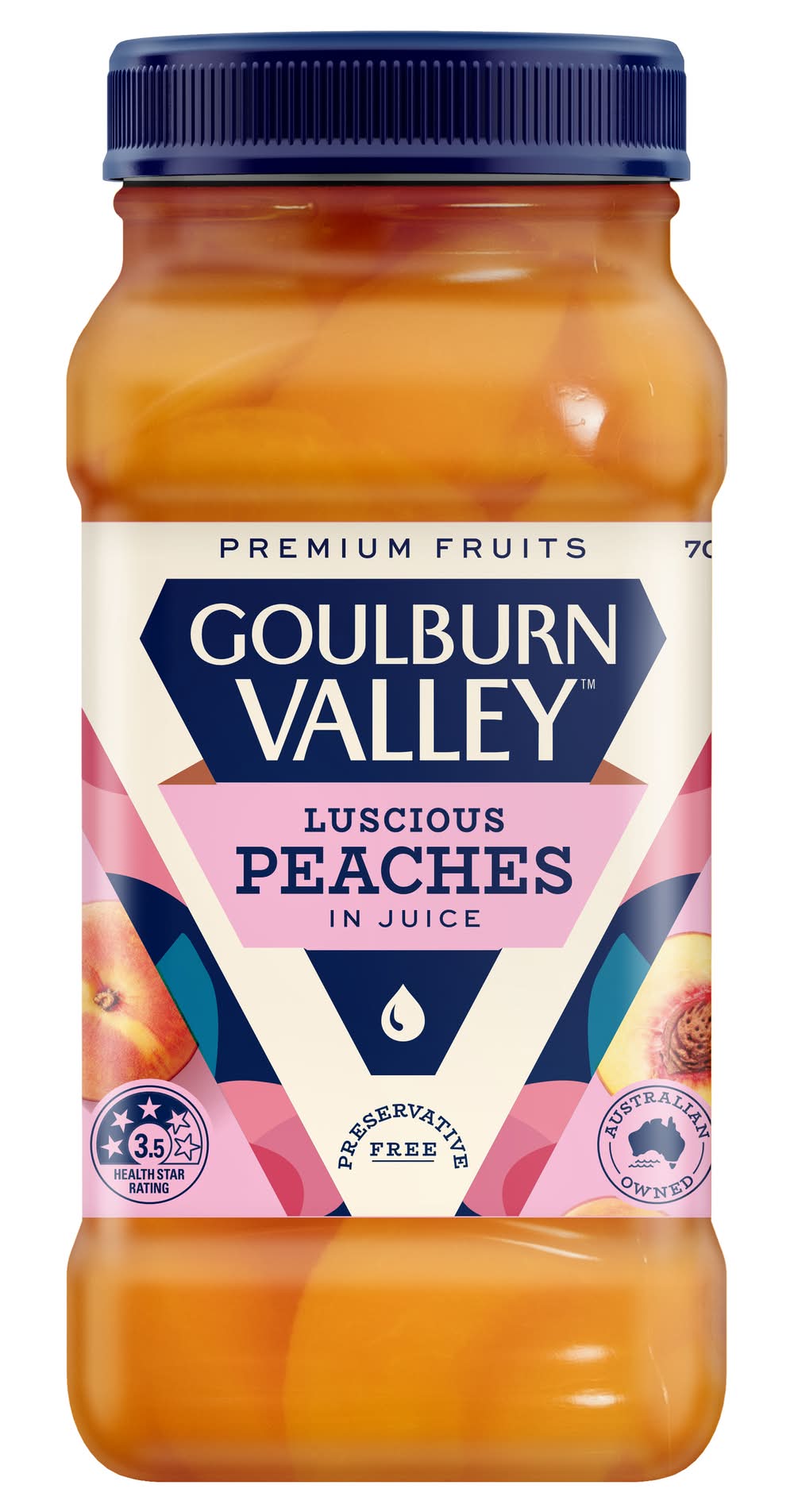 Goulburn Valley Premium Fruits Natural Juice, Luscious Peaches (700g)