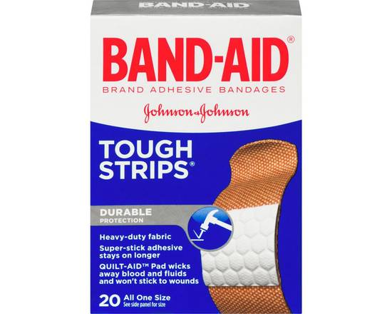 Band-Aid · \"tough strips\"une grandeur (Bte 20) - Tough-strips (20 Pack)
