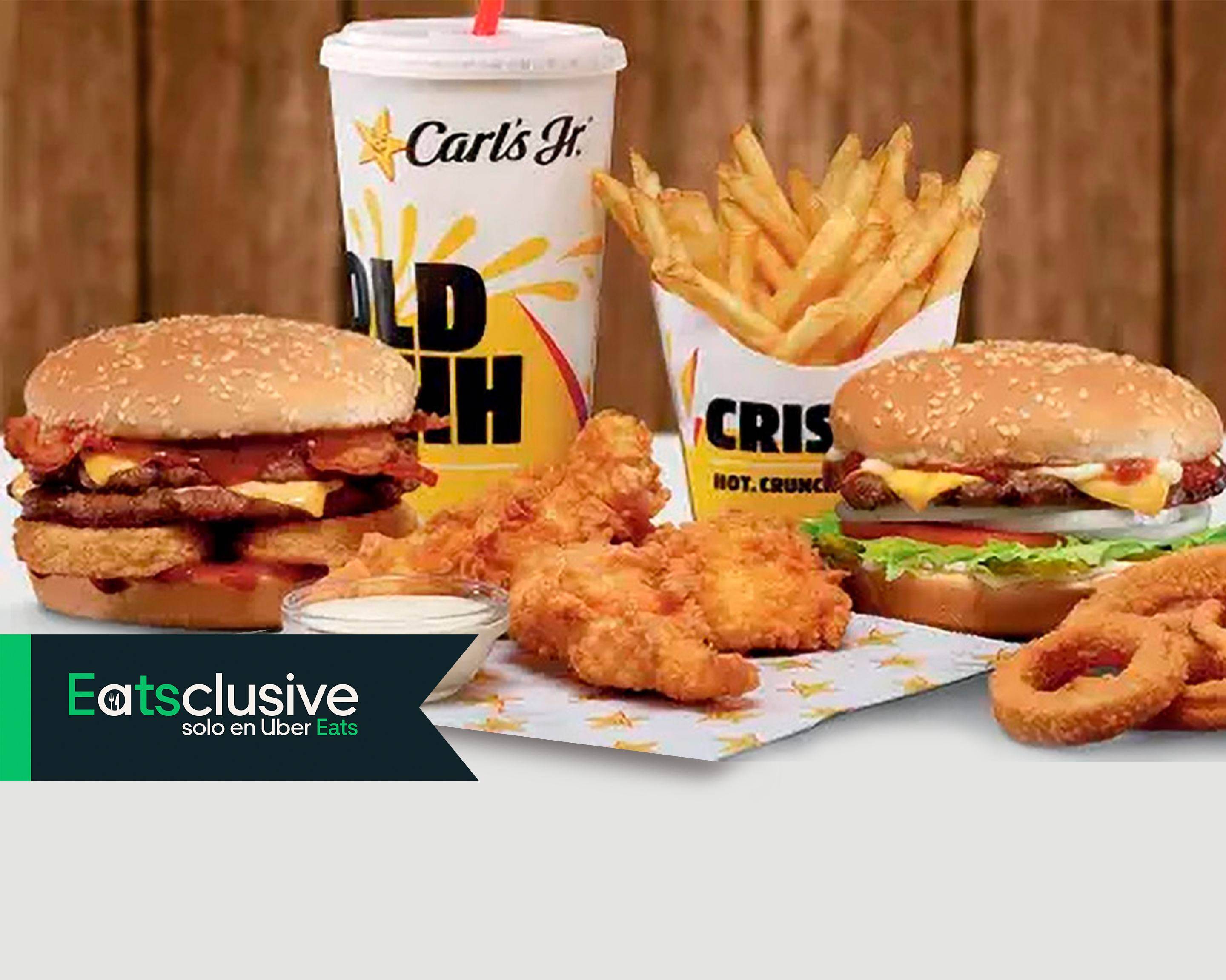 Carl's Jr Pabellón Serdán Menú a Domicilio【Menú y Precios】Puebla Uber