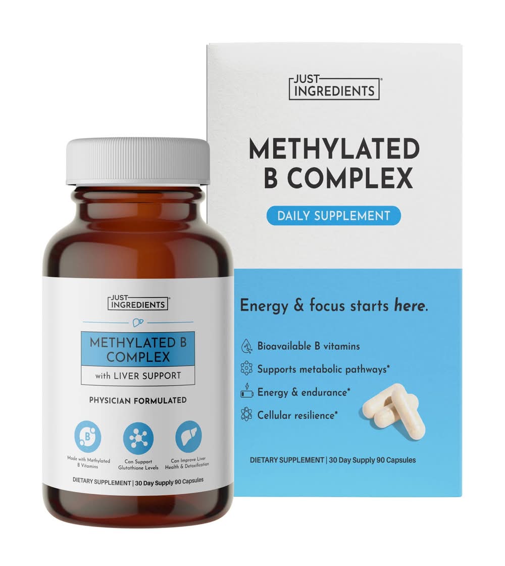 Just Ingredients Methylated B Complex Capsules (30 ct)