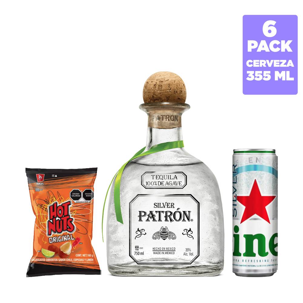 Combo Heineken y Patron Silver