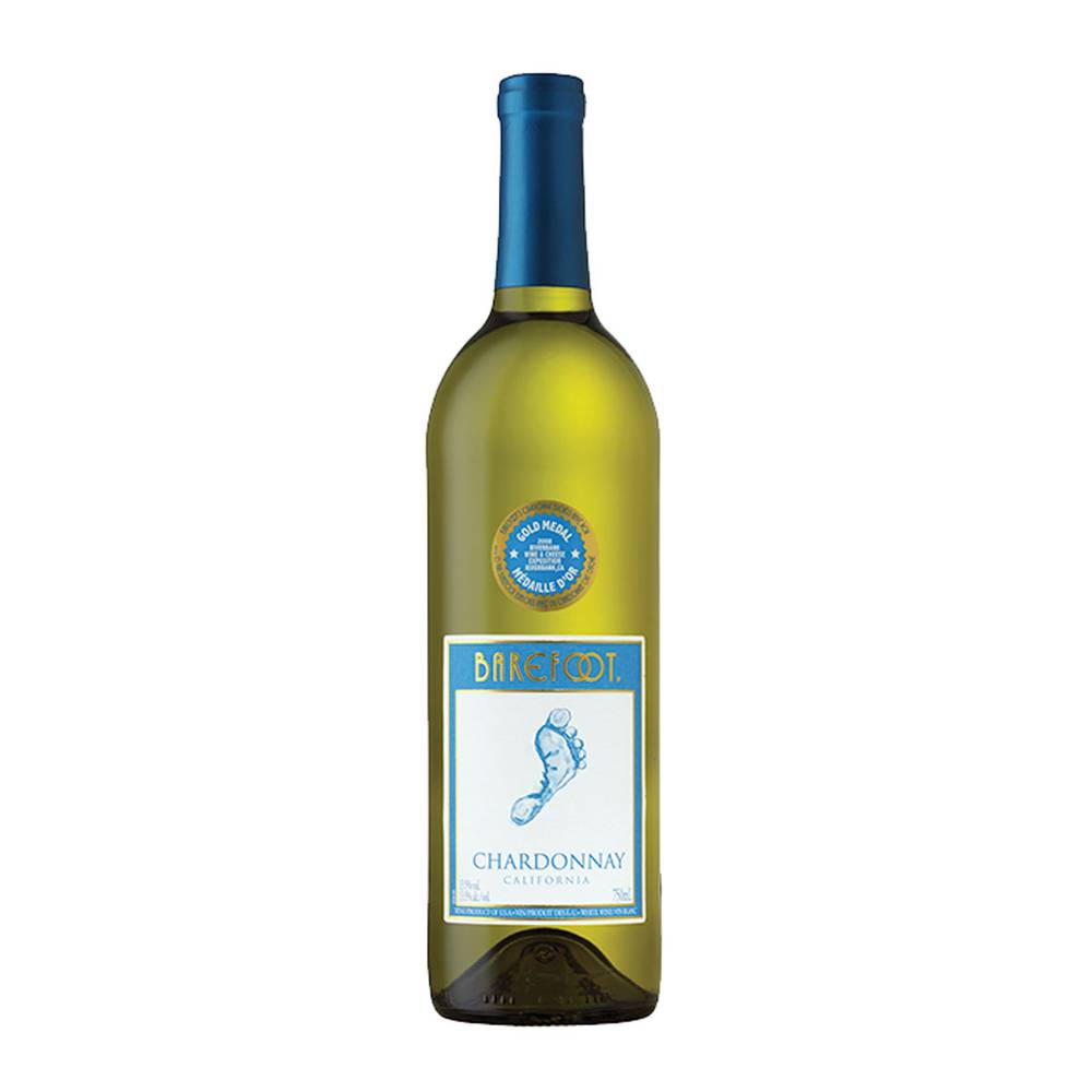 Barefoot · Vino blanco chardonnay (750 ml)