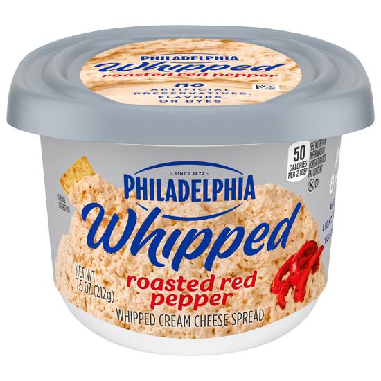 Philadelphia Whipped Roasted Red Pepper Cream Cheese Spread (7.5 oz)