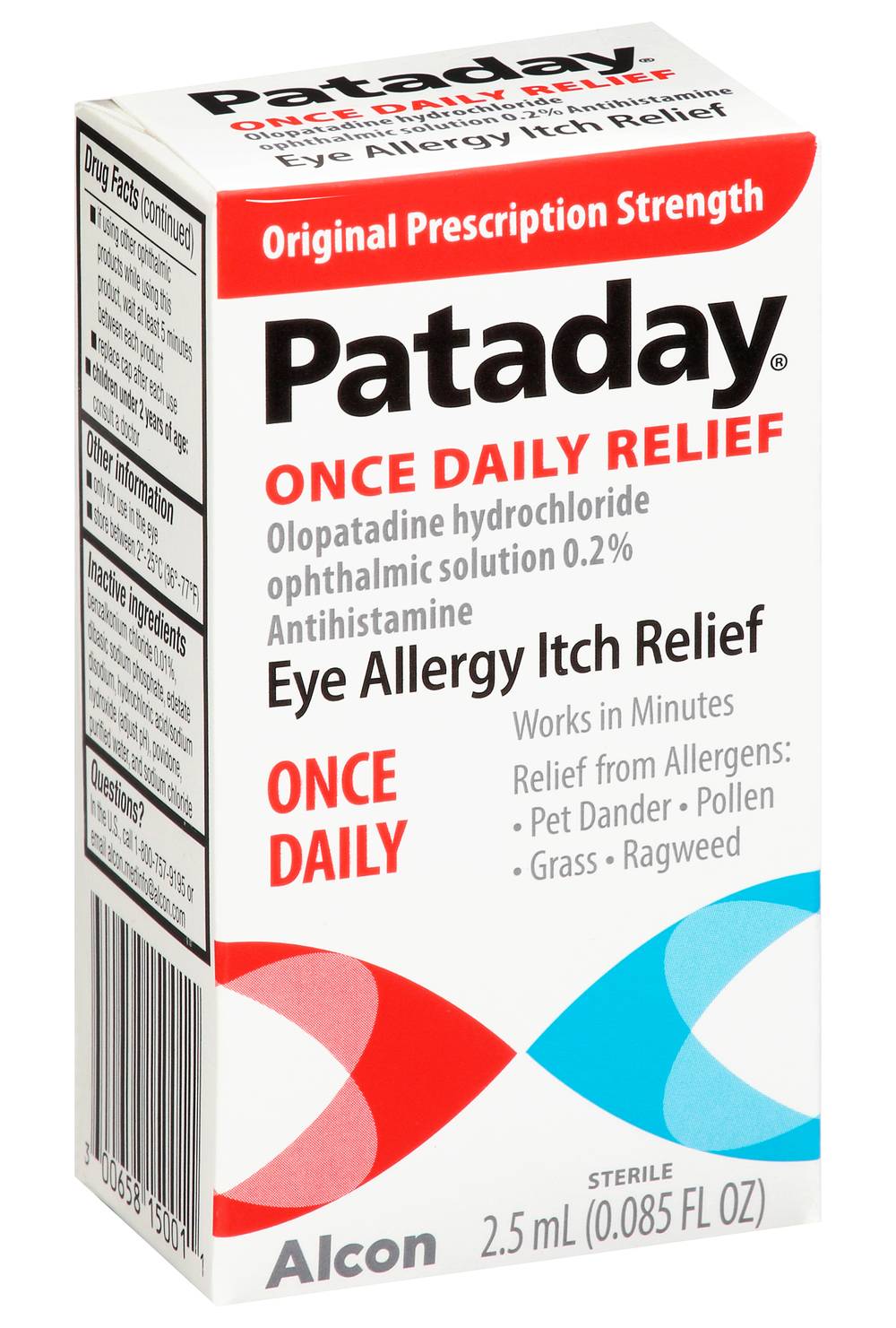 Pataday Once Daily Relief Eye Allergy Itch Relief (2.5 ml)