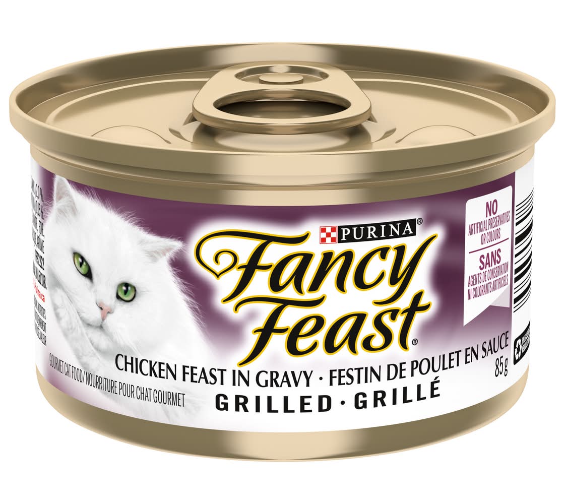 Purina Fancy Feast Purina Grilled Chicken Feast in Gravy Cat Food (85 g)