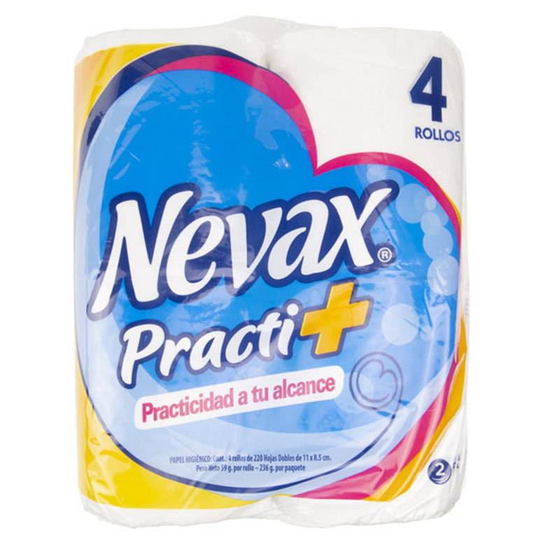 Nevax papel higiénico practi+ (4 un)